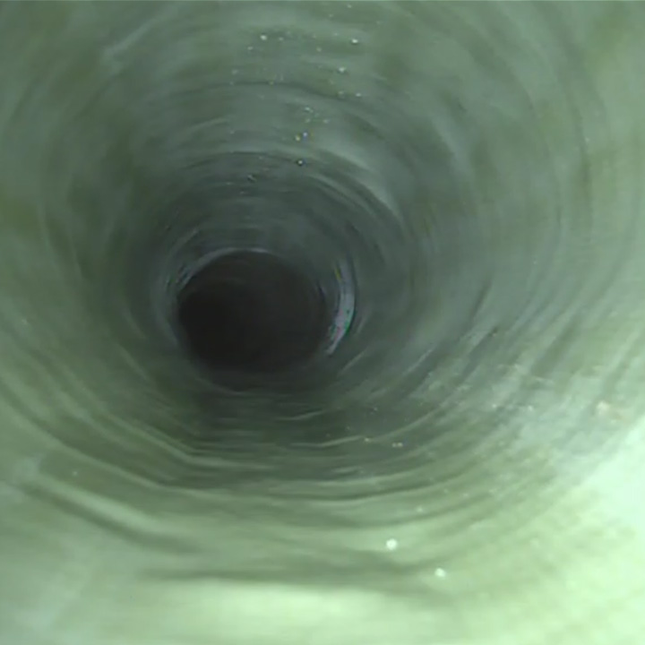 Image of a sewer culvert after it has been lined